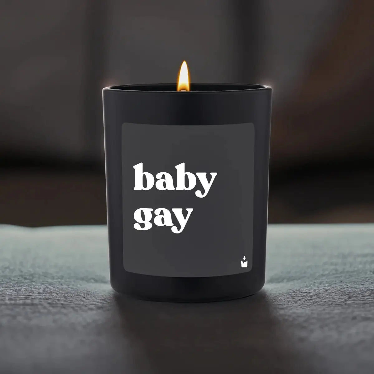 Duftkerze Schwarz Flowery baby gay von ChattyCandles
