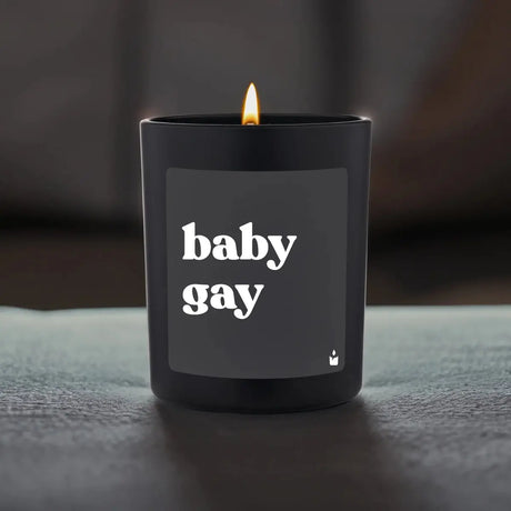 Duftkerze Schwarz Flowery baby gay von ChattyCandles