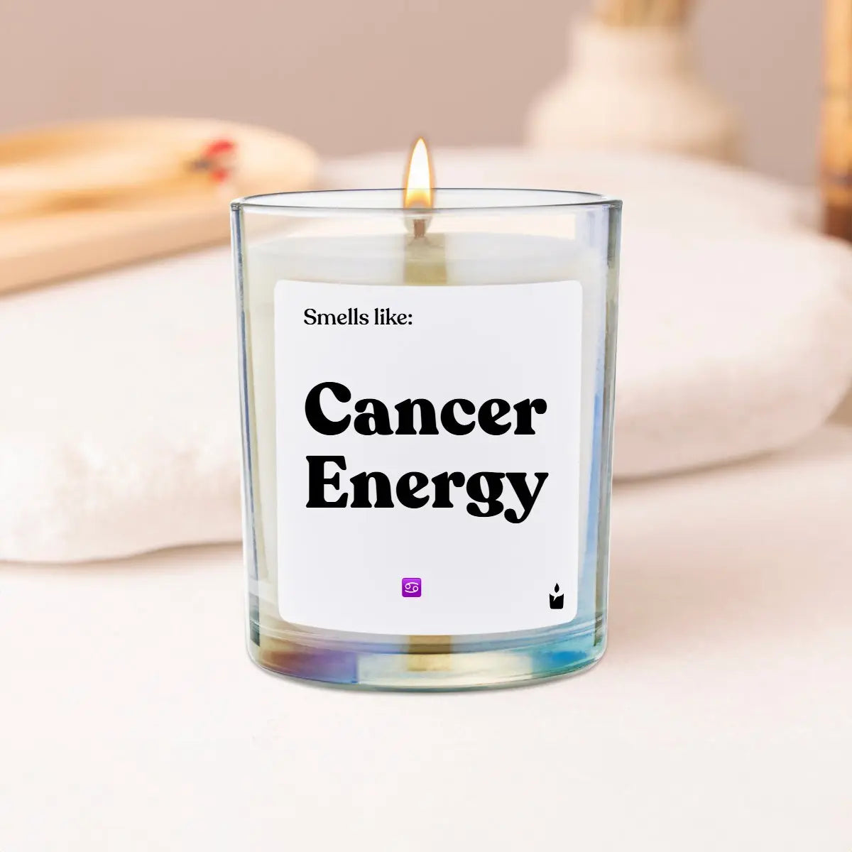 Duftkerze Rainbow Flowery Smells like: Cancer Energy von ChattyCandles