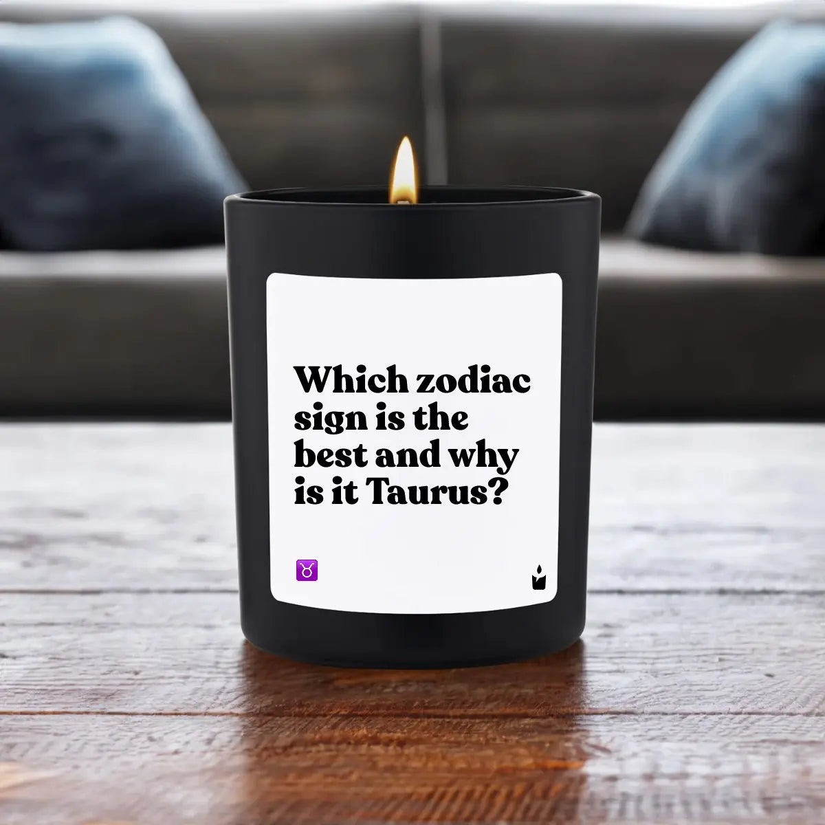 Duftkerze Schwarz Flowery Which zodiac sign is the best and why is it Taurus? von ChattyCandles