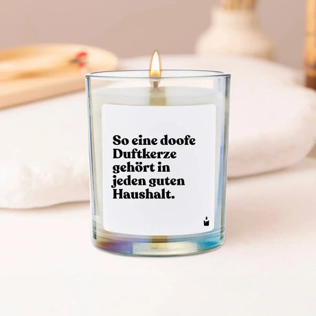 Duftkerze Rainbow Woody So eine doofe Duftkerze gehört in jeden guten Haushalt. von ChattyCandles