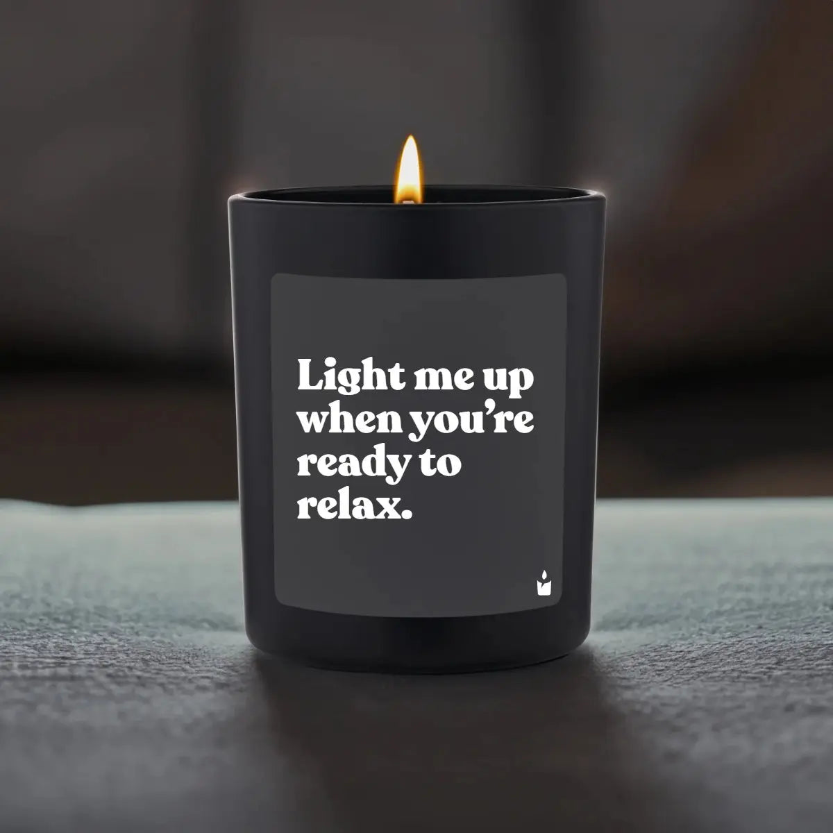 Duftkerze Schwarz Flowery Light me up when you’re ready to relax. von ChattyCandles