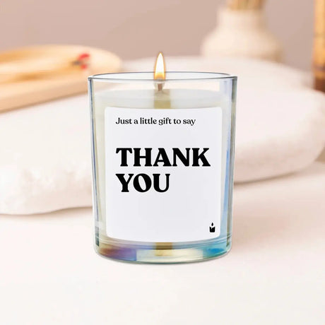 Duftkerze Rainbow Woody Just a little gift to say thank you von ChattyCandles