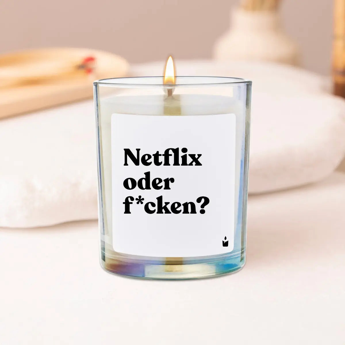 Duftkerze Rainbow Flowery Netflix oder f*cken? von ChattyCandles