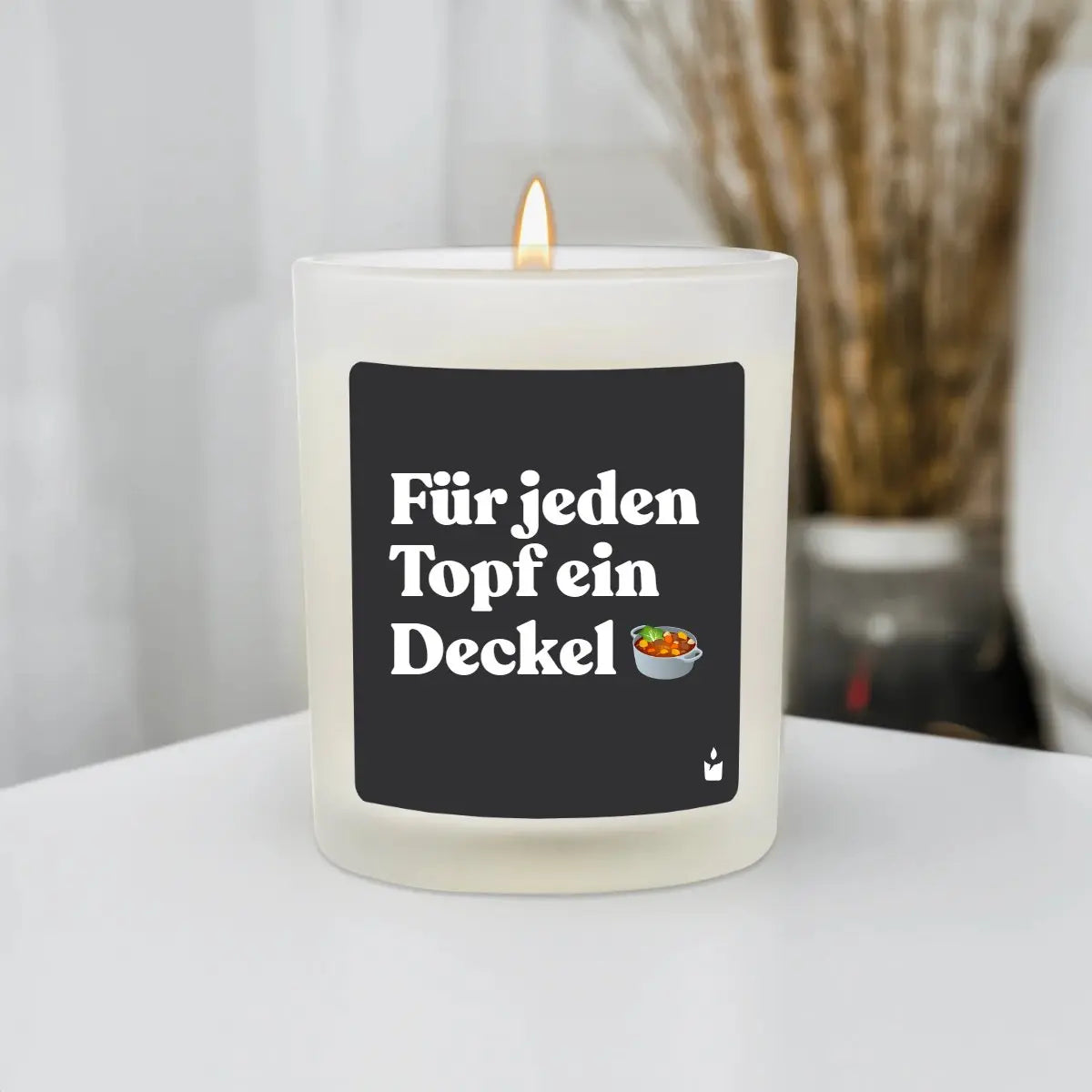 Duftkerze Weiss Flowery Für jeden Topf ein Deckel von ChattyCandles