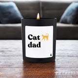 Duftkerze Schwarz Woody Cat dad von ChattyCandles