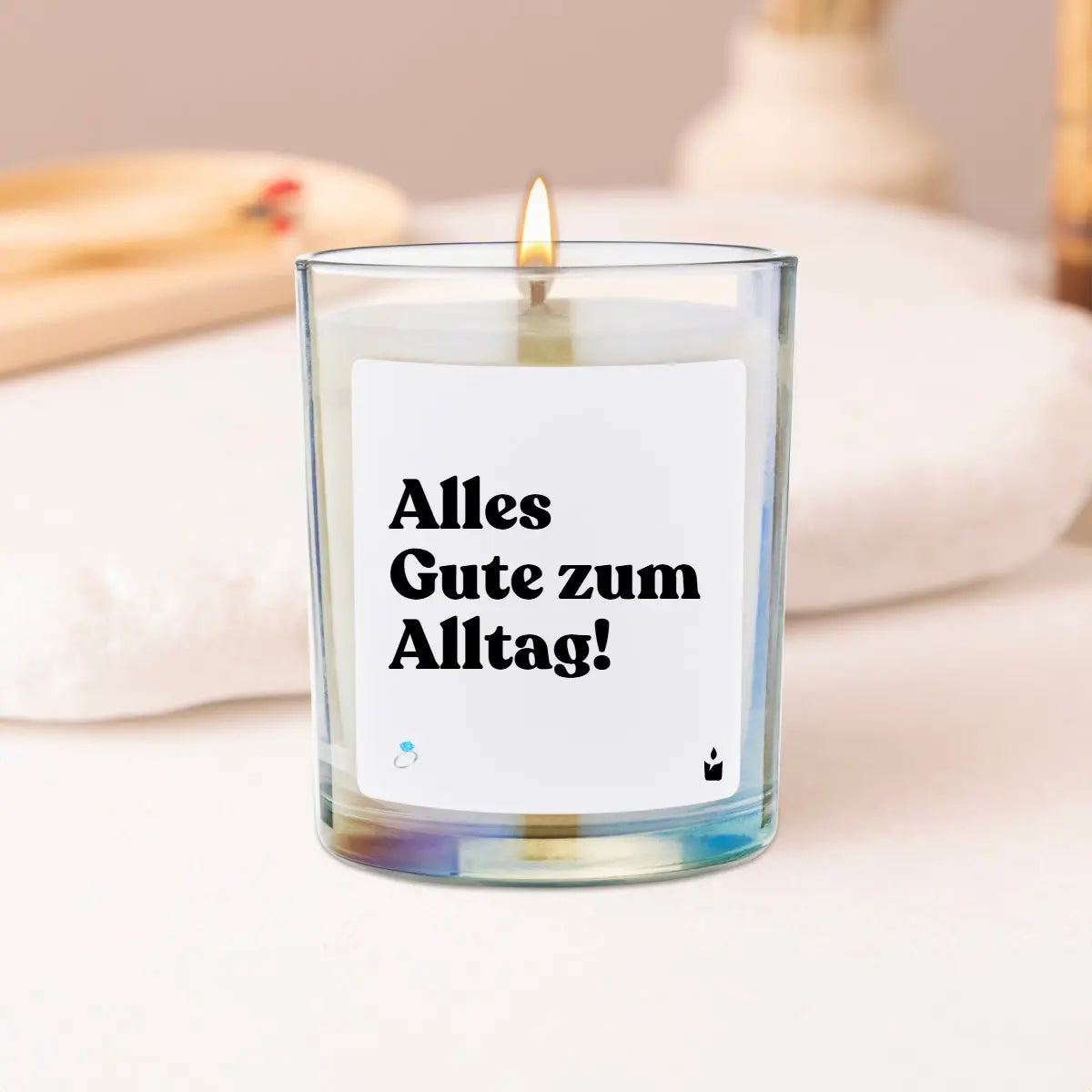 Duftkerze Rainbow Woody Alles Gute zum Alltag! von ChattyCandles