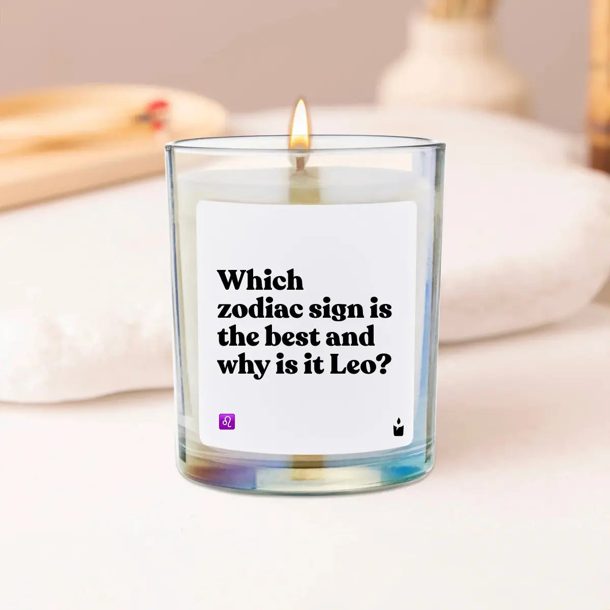 Duftkerze Rainbow Flowery Which zodiac sign is the best and why is it Leo? von ChattyCandles