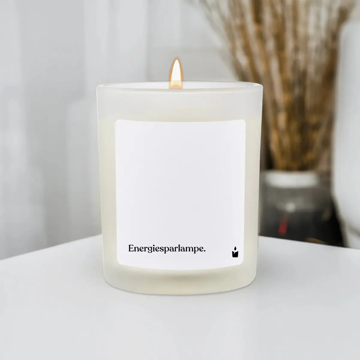 Duftkerze Weiss Flowery Energiesparlampe von ChattyCandles