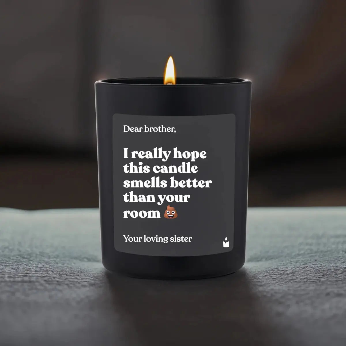 Duftkerze Schwarz Flowery I really hope this candle smells better than your room von ChattyCandles