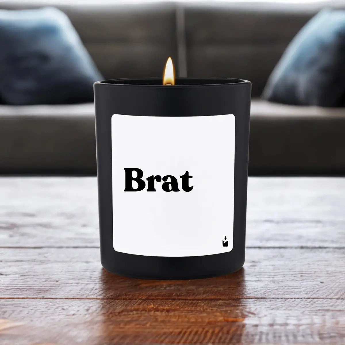 Duftkerze Schwarz Woody Brat von ChattyCandles