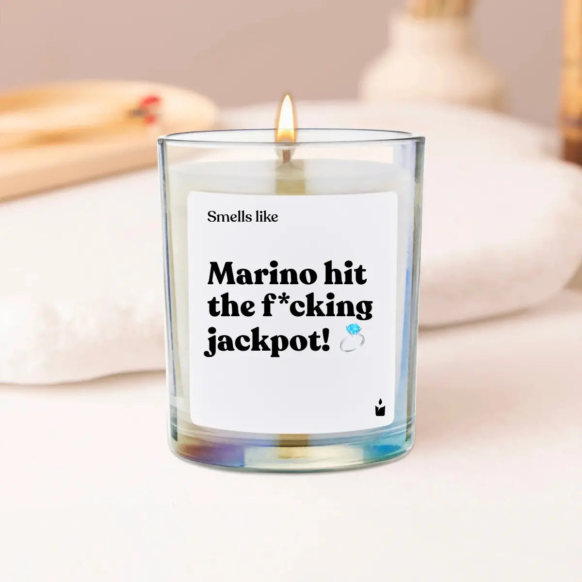 Duftkerze Rainbow Woody Smells like Marino hit the f*cking jackpot! von ChattyCandles