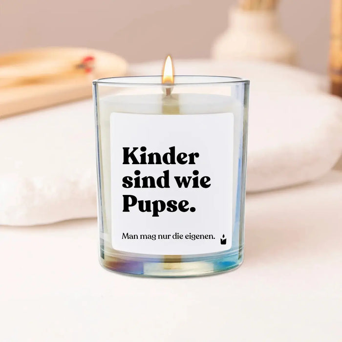 Duftkerze Woody Kinder sind wie Pupse. von ChattyCandles