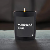 Duftkerze Schwarz Woody Mährschd aus! von ChattyCandles