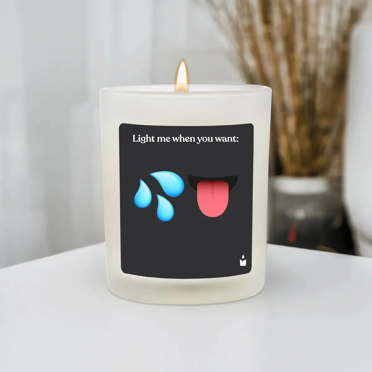 Duftkerze Weiss Woody Light this candle when you want… von ChattyCandles