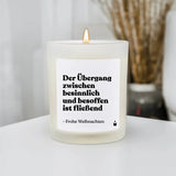 Duftkerze Weiss Woody Der Übergang zwischen besinnlich und besoffen ist fließend. Frohe Weihnachten von ChattyCandles