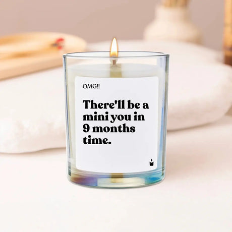 Duftkerze Rainbow Flowery There'll be a mini you in 9 months time. von ChattyCandles